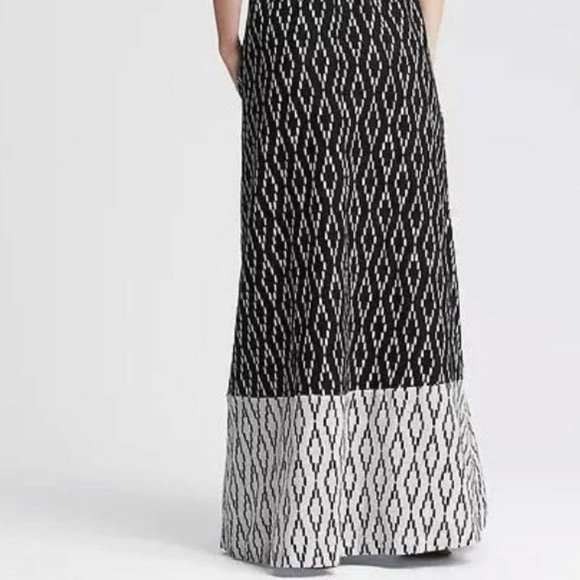 NWT Banana Republic Ikat Patio Dress in Black  6 - Picture 2 of 12